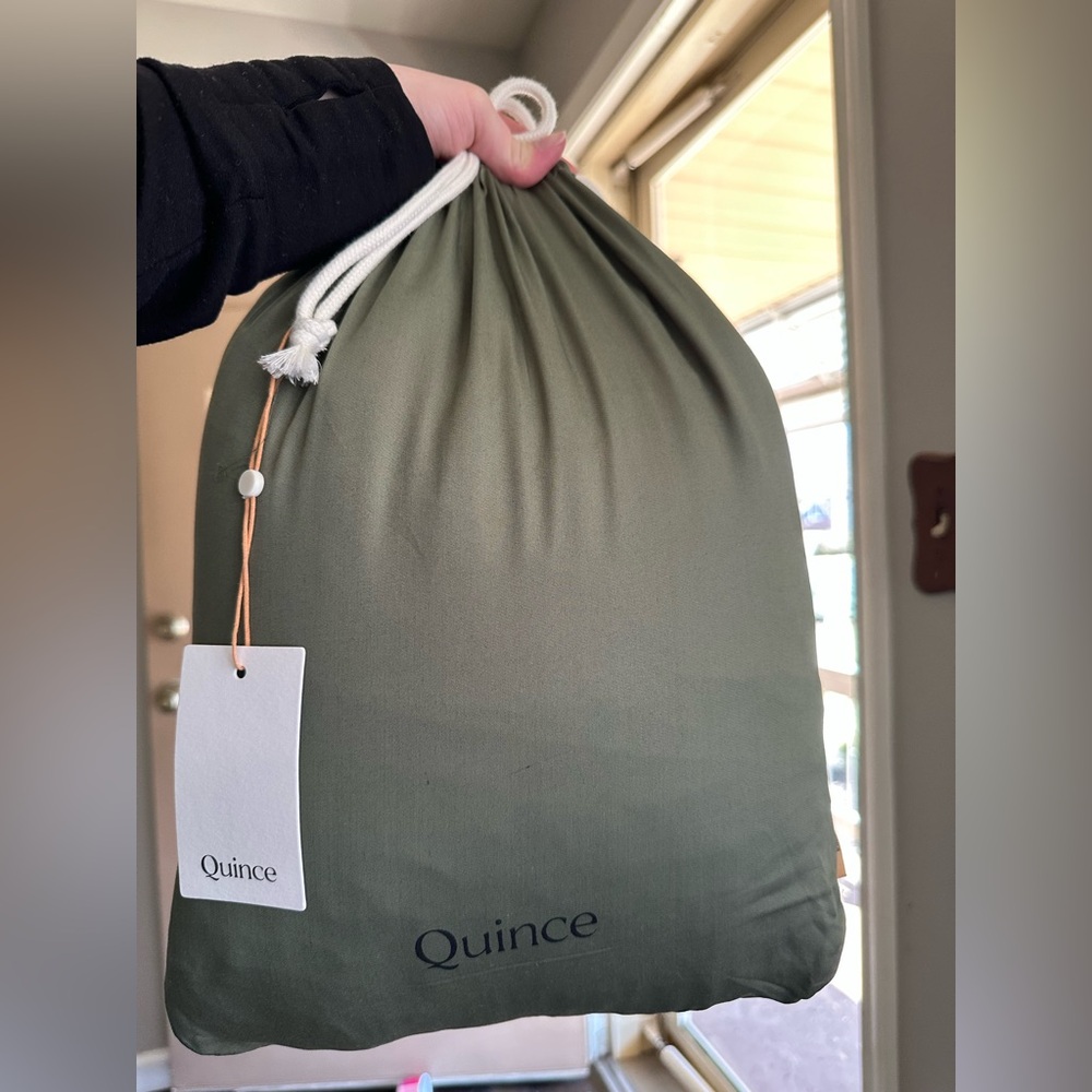 Quince 100% organic bamboo king sheet set. Sheets only. No pillow cases